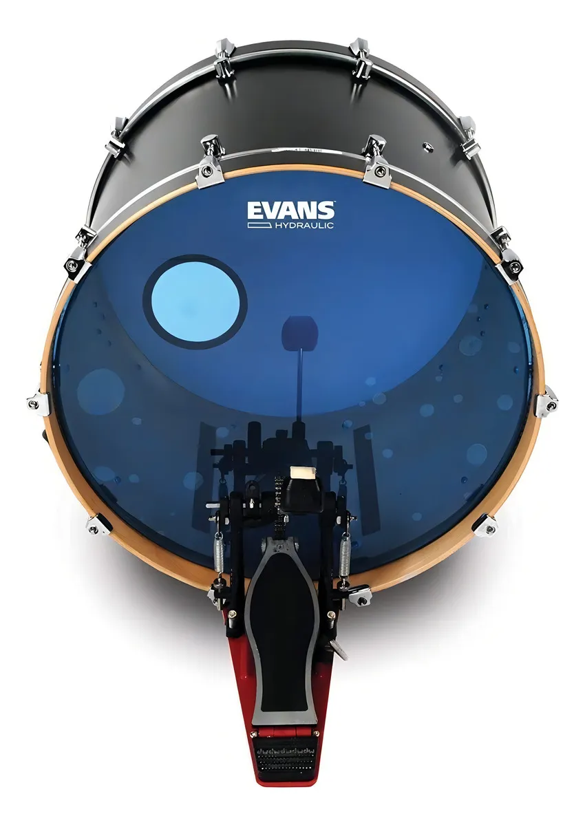 Parche Evans Hydraulic Blue 22 para Bombo BD22HB - Image 4