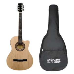 Guitarra Electroacústica McCartney Color Natural, Cuerpo Slim, Incluye Pastilla Activa 4 Bandas Ecualización CG-851-EQ-NT