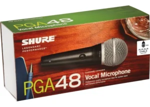 Micrófono Dinámico Shure PGA48-XLR Cardioide para Voces y Karaoke