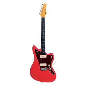 Guitarra Eléctrica Serie TW Tagima, Color Rojo Mica Vino, Cuerpo Álamo Americano, Cabeza y Brazo de Maple, Diapasón Madera Técnica 22 Trastes TW-61-FR-DF-TT