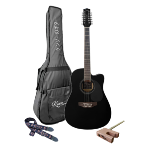 Guitarra Steelpro Kenzo KZ-77-12 Shiny Black