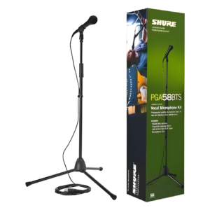 Micrófono Dinámico Vocal Shure PGA58-BTS Cardioide con Stand y Cable