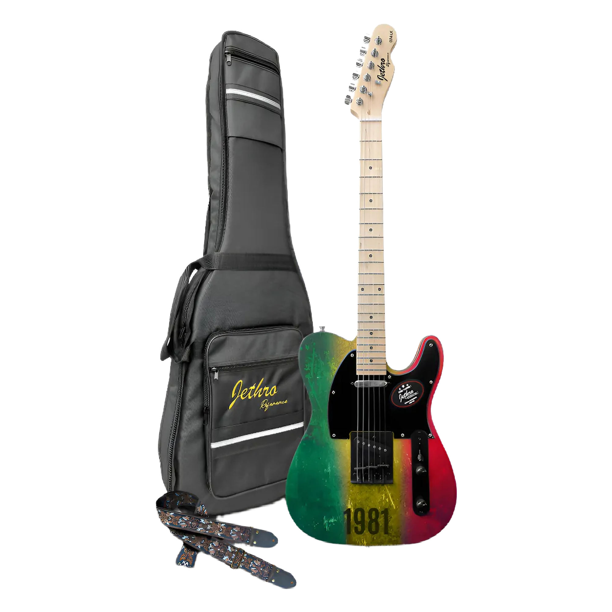 Guitarra SteelPro Bob Marley Reggea con Funda y Tahalí 074-SK