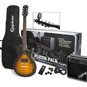 Paquete de Guitarra Epiphone Les Paul Player Pack 120V Sombreado PPEG-EGL1VSCH1 MLIW