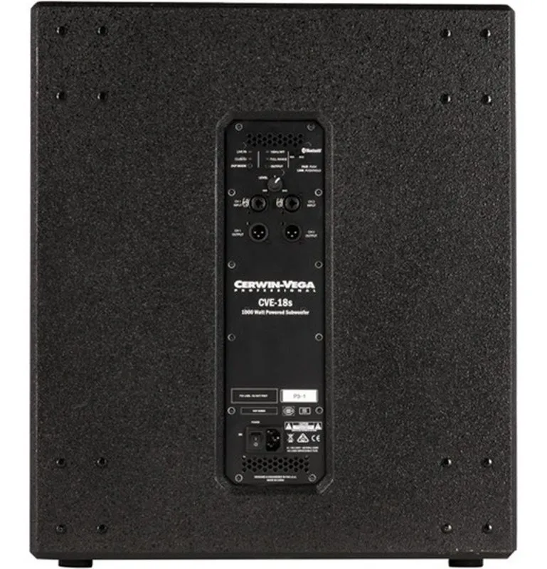 Subwoofer Activo Cerwin Vega CVE-18S-NA de Uso Profesional con Conectividad Bluetooth, Unidad de 18" - Image 4