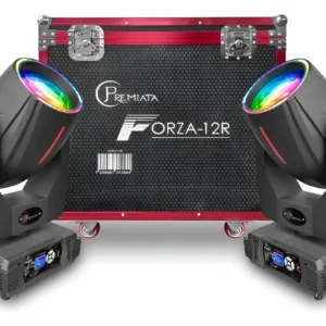 Par de Cabezas Robóticas Premiata FORZA-12R 12R Aro LED