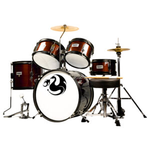 Batería Junior CNBT040 Century Marrón Rayado 5 Piezas Aro Negro