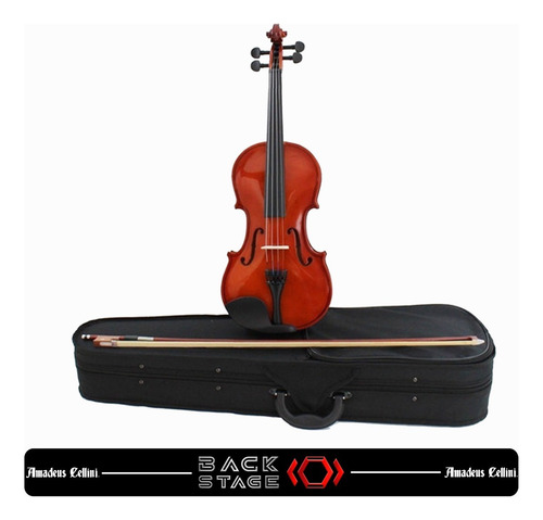 Violin 4/4 Brillante Estudiante Amadeus Cellini Amvl001 - Natural - Image 2