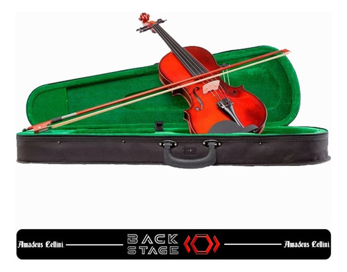 Violin 4/4 Brillante Estudiante Amadeus Cellini Amvl001 - Natural - Image 3