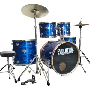 Batería Acústica Evolution Nytro X Factor 5 Pzas. 10" 12" 14" 16" 22" (Aros de Madera 22") JBP1103C Strata Blue