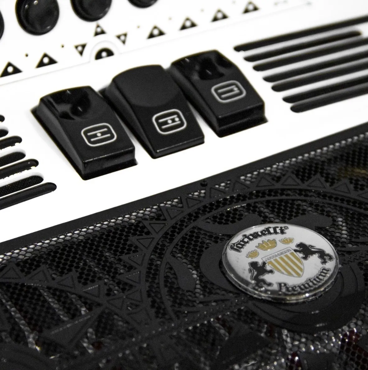 Acordeón de Botones Farinelli Premium FA Blanco, 3 Registros 3412FAWHG - Image 6