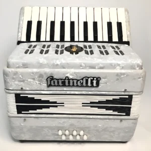 Acordeón de Teclas Farinelli Junior Blanco 22 Teclas 8 Bajos 22K8BSW