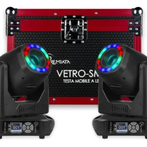 Cabeza Móvil LED 100 W Premiata VETRO-SMD (2 en Case)