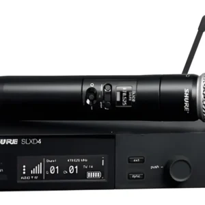 Micrófono Transmisor de Mano Shure con Cápsula SLXD24/SM58 Dinámico Cardioide y Receptor