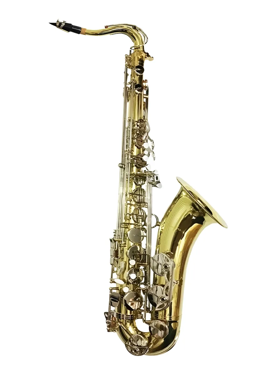 Saxofón Tenor Silvertone SLSX025 SIb Combinado Laqueado Niquelado