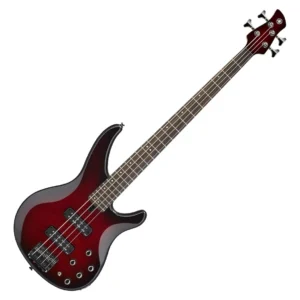 Bajo Eléctrico Yamaha Trbx 604fm (4 Cuerdas) Activo/Pasivo, Tapa de Maple Flameado Dark Red Burst