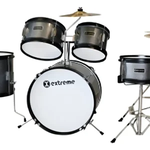 Batería Junior EXBT023 Extreme Plata 5 Pzas Aro Negro