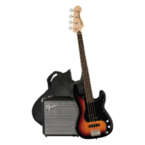 Paquete de Bajo Eléctrico de 4 Cuerdas Fender PJ BASS LRL 3TS R15 MLIW AX