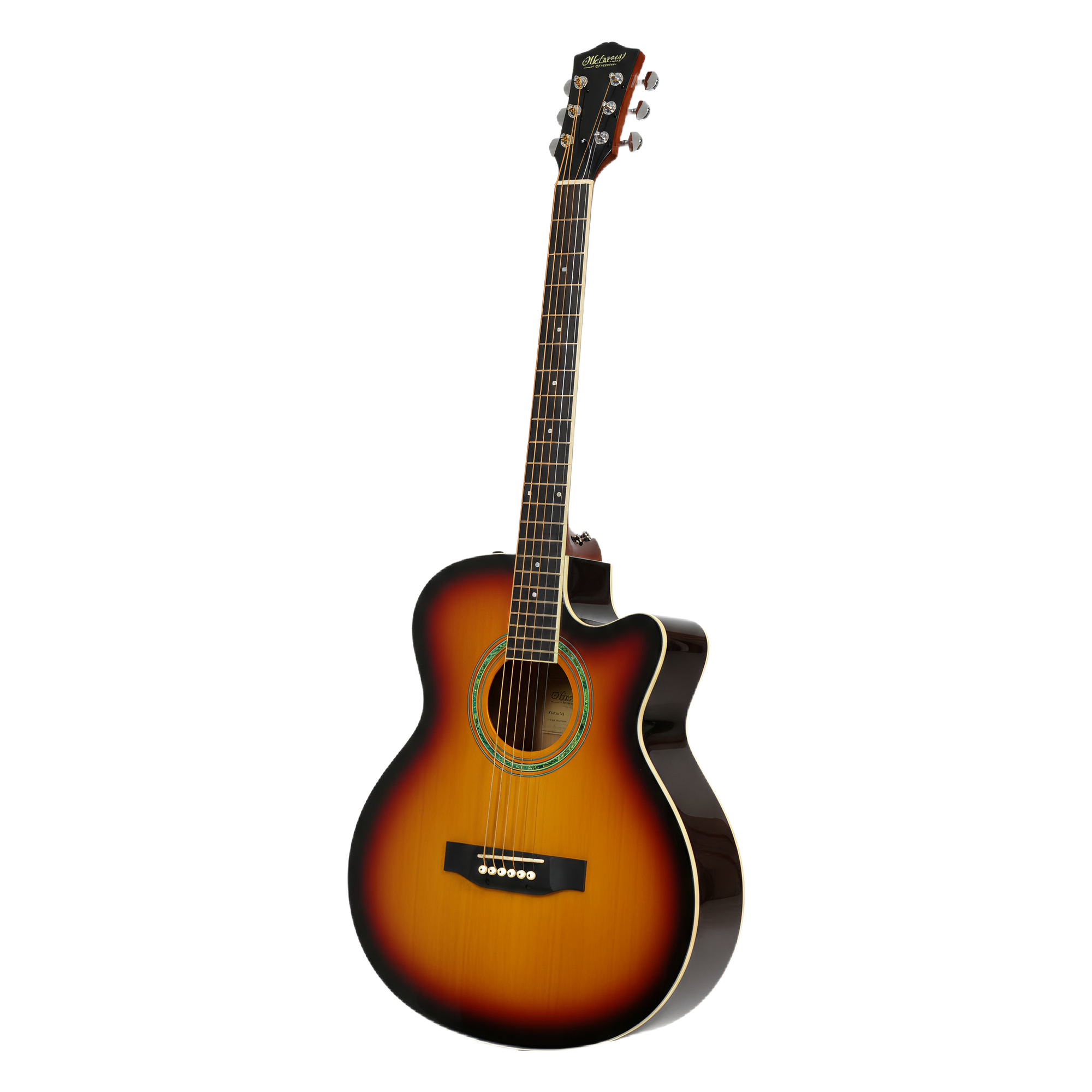 Guitarra Acústica McCartney C19-SB de 40 Pulgadas Sunburst Tilo