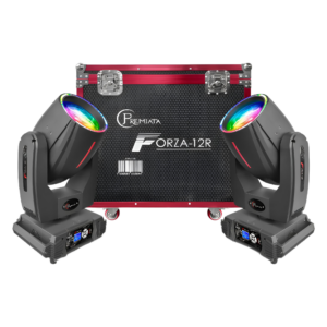 Par de Cabezas Robóticas Premiata FORZA-12R 12R Aro LED