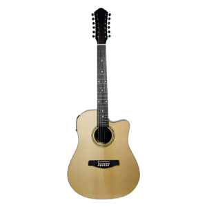 Docerola Electroacústica La Sevillana Texana TX-1200CEQ NT 12 Cuerdas con EQ Natural Cutaway