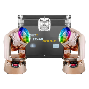 Cabeza Móvil Beam Steelpro 2R-SM-GOLDK de 150W (Par con Case)