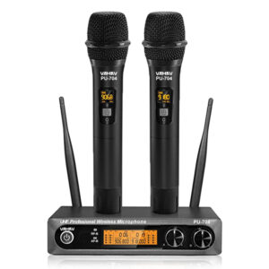 Set de microfonos inalambricos Vamav PU-704