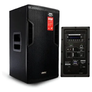 Bafle Amplificado Vamav Nova N12 12 Pulgadas Gabinete de Madera (Plywood)