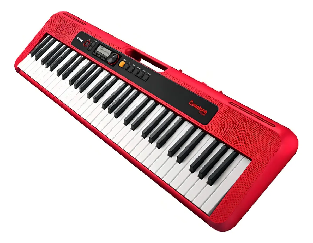 Teclado Portátil de 61 teclas Casio CT-S200RD Casiotone con eliminador Rojo