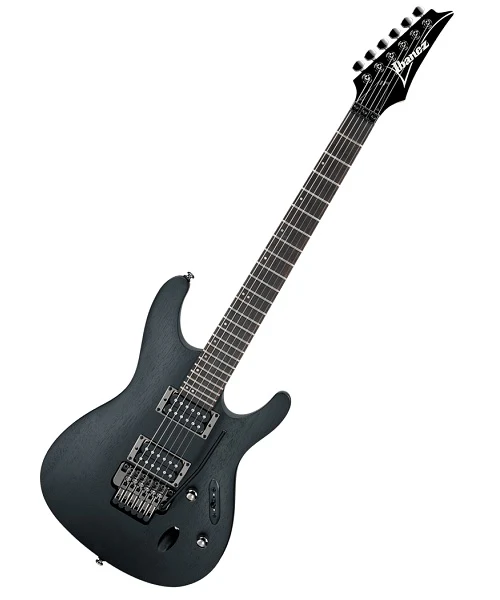 Guitarra Eléctrica Ibanez "S" Negro Veteado S520-WK