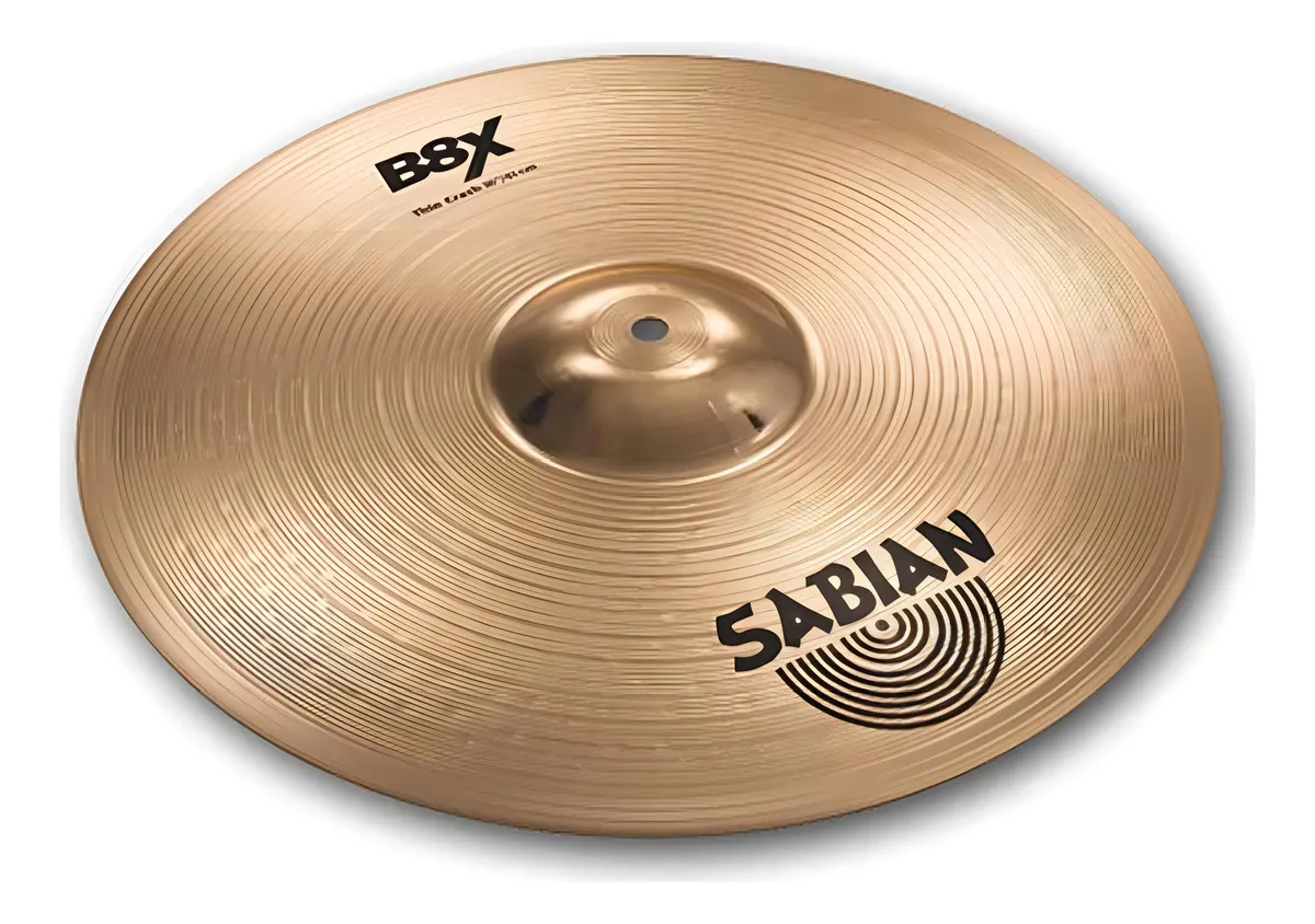 Platillo Thin Crash 16 Pulgadas Sabian B8X 41606X Bronce B8