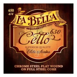 Encordadura La Bella 650 para Cello de Tensión Media