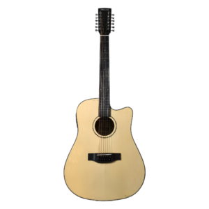 Guitarra Electroacústica de 12 Cuerdas Docerola McCartney Alto Brillo, Pastilla Fishman Presys+ 201 Color Natural CD-6012-NT