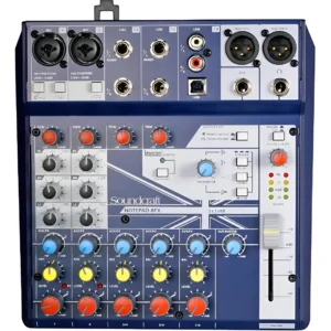 Mezcladora Analógica Soundcraft NOTEPAD-8FX con Efectos Lexicon y USB