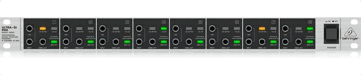 Caja Directa Activa de 8 Canales Behringer ULTRA-DI DI800 V2 - Image 2