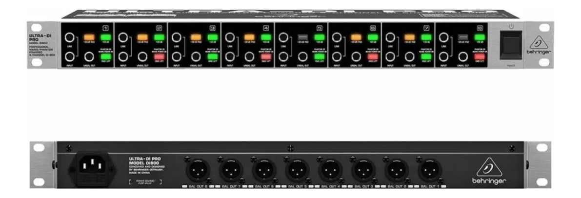 Caja Directa Activa de 8 Canales Behringer ULTRA-DI DI800 V2 - Image 4