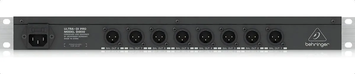 Caja Directa Activa de 8 Canales Behringer ULTRA-DI DI800 V2 - Image 6