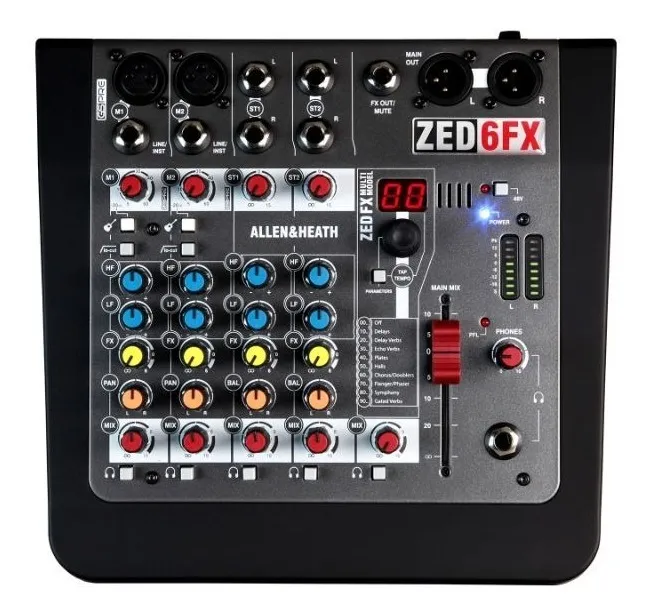 Mezcladora Analógica Allen & Heath ZED-6FX Compacta con Efectos