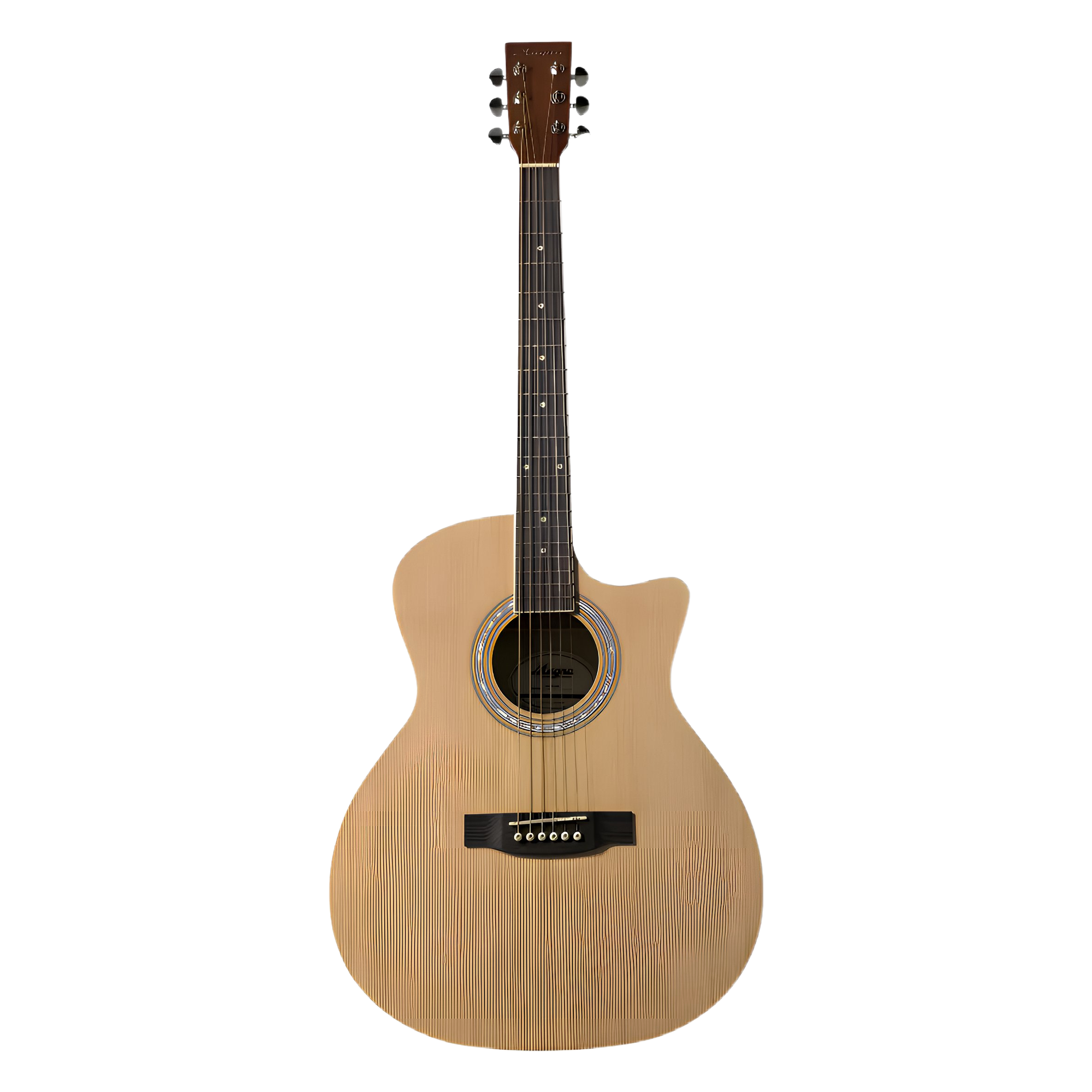 Guitarra Acústica Magna Cutaway 41 Pulgadas Tilo Natural Brillante M-85-NA