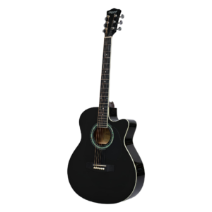 Guitarra Acústica McCartney C19-BK de 40 Pulgadas Negro Brillante