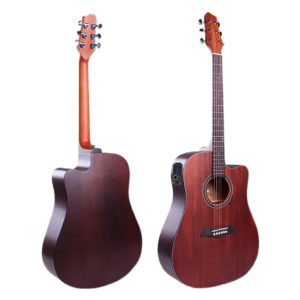 Guitarra Electroacústica Texana con Corte McCartney de 41 Pulgadas, EQ (S-Q4-MIC) Cuerpo: Tapa Superior Mahogany, Tapa Inferior y Costados Mahogany SM-412-EQ Nogal