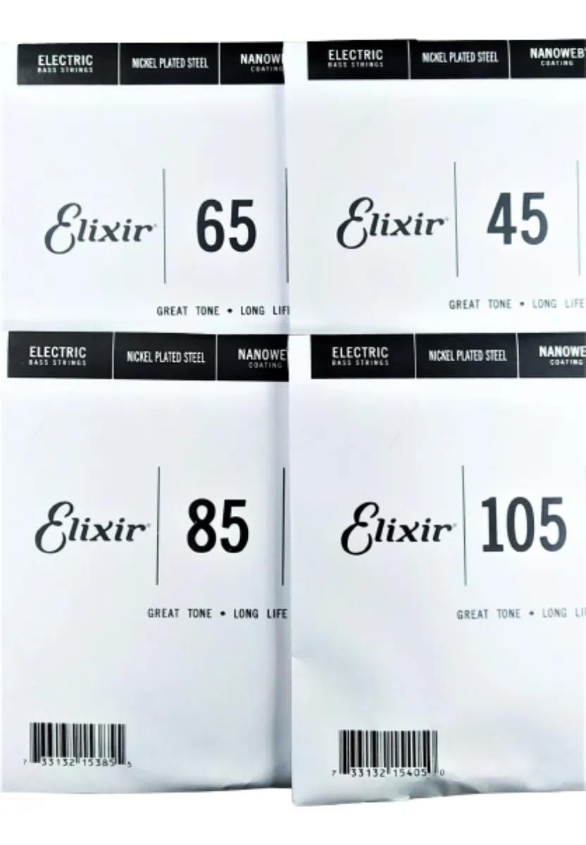 Encordadura Elixir 14077 para Bajo de 4 Cuerdas Nickel Plated Steel - Image 5