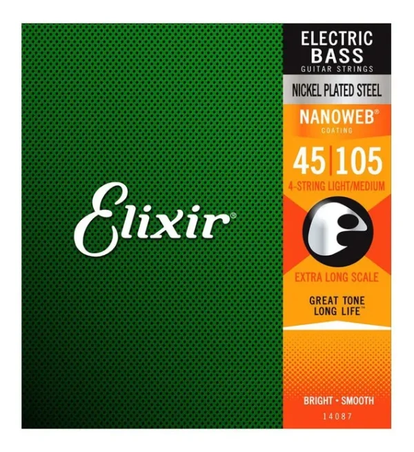 Encordadura Elixir 14087 para Bajo 5 Cuerdas Nickel Plated Steel