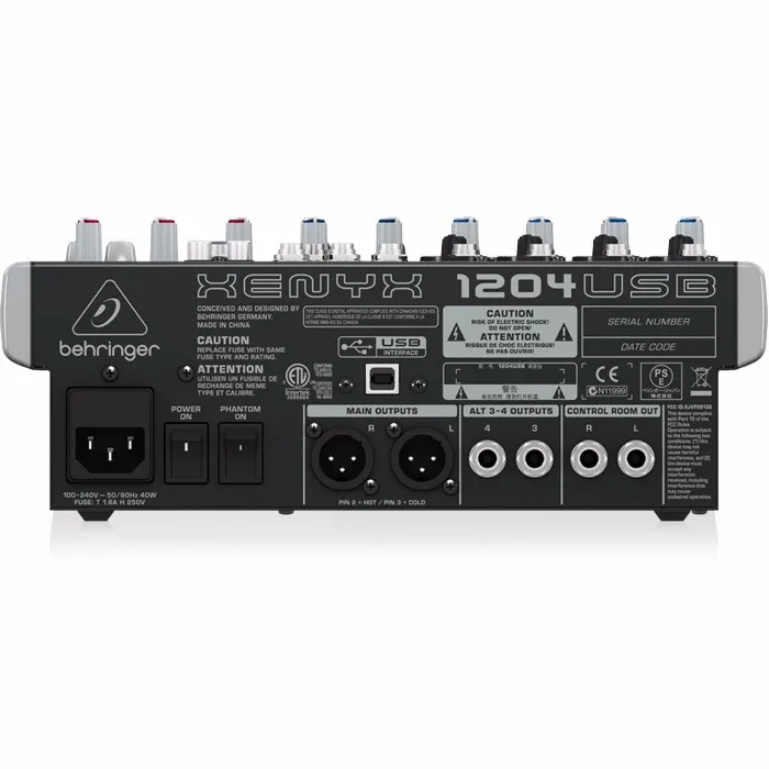Mezcladora Behringer Xenyx 1204USB con Interfaz - Image 2