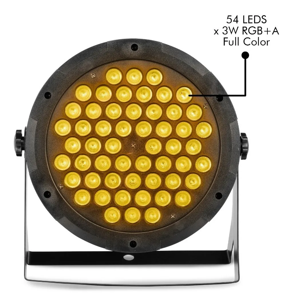 Cañón LED Par Steelpro 543Y-PAR de 54x3W RGB+A - Image 2