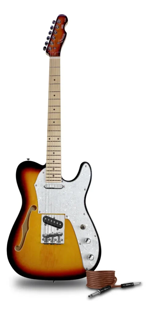 Guitarra Eléctrica Premiata 034-PG 3 Tonos Sunburst Perlado Mate