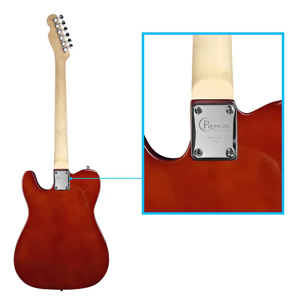 Guitarra Eléctrica Premiata Antique Sunburst TC 035 PG - Image 4