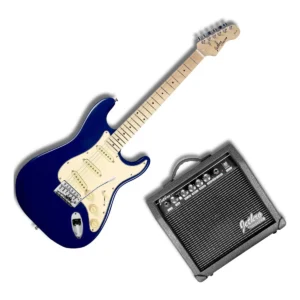 Paquete Guitarra Eléctrica Steelpro SC Series 026 Azul 026-SK