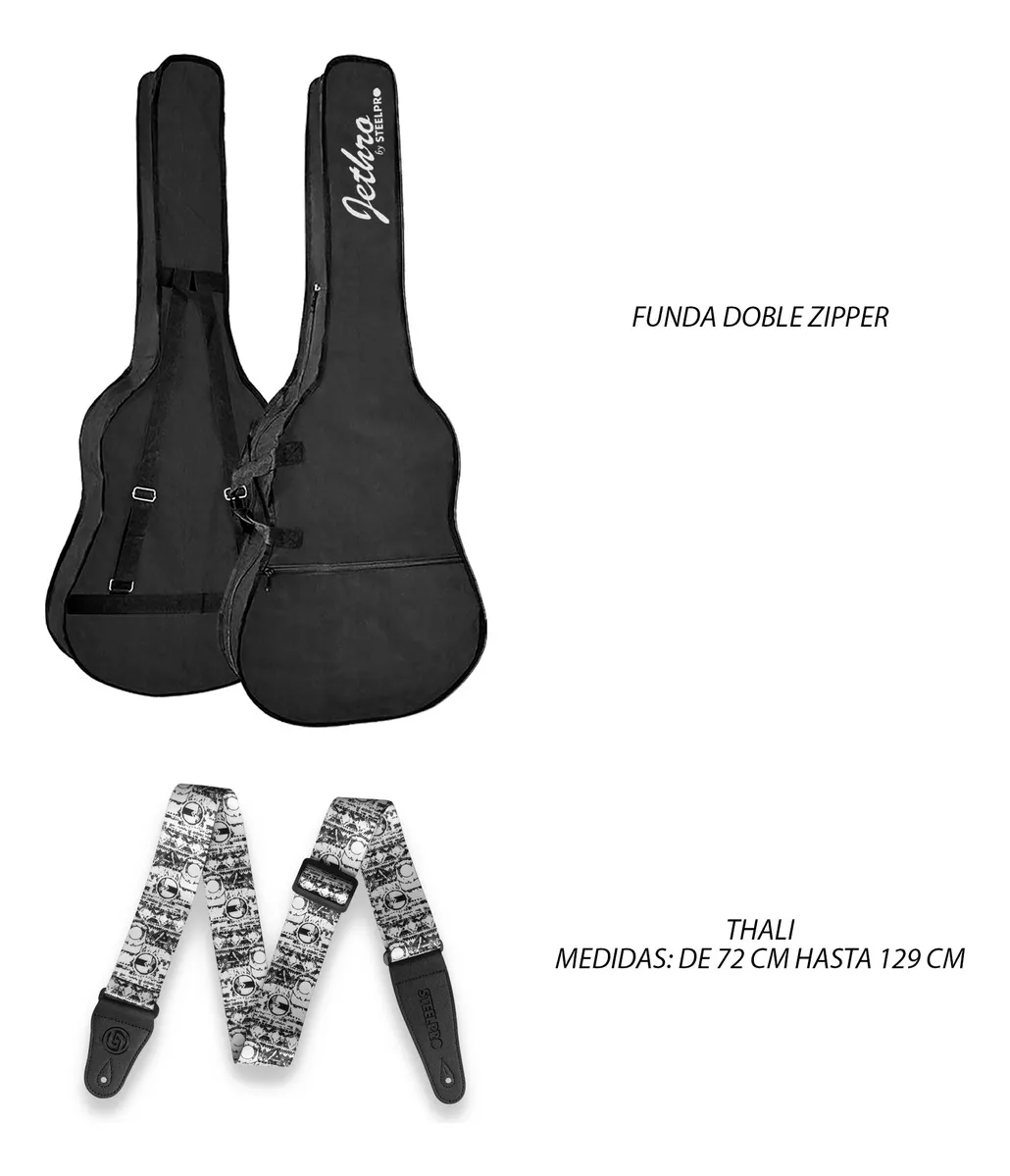 Paquete de Guitarra Eléctrica Steelpro 029-SK Roja - Image 3