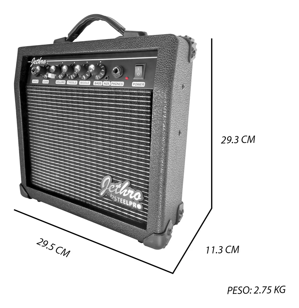 Paquete de Guitarra Eléctrica Steelpro 029-SK Roja - Image 7
